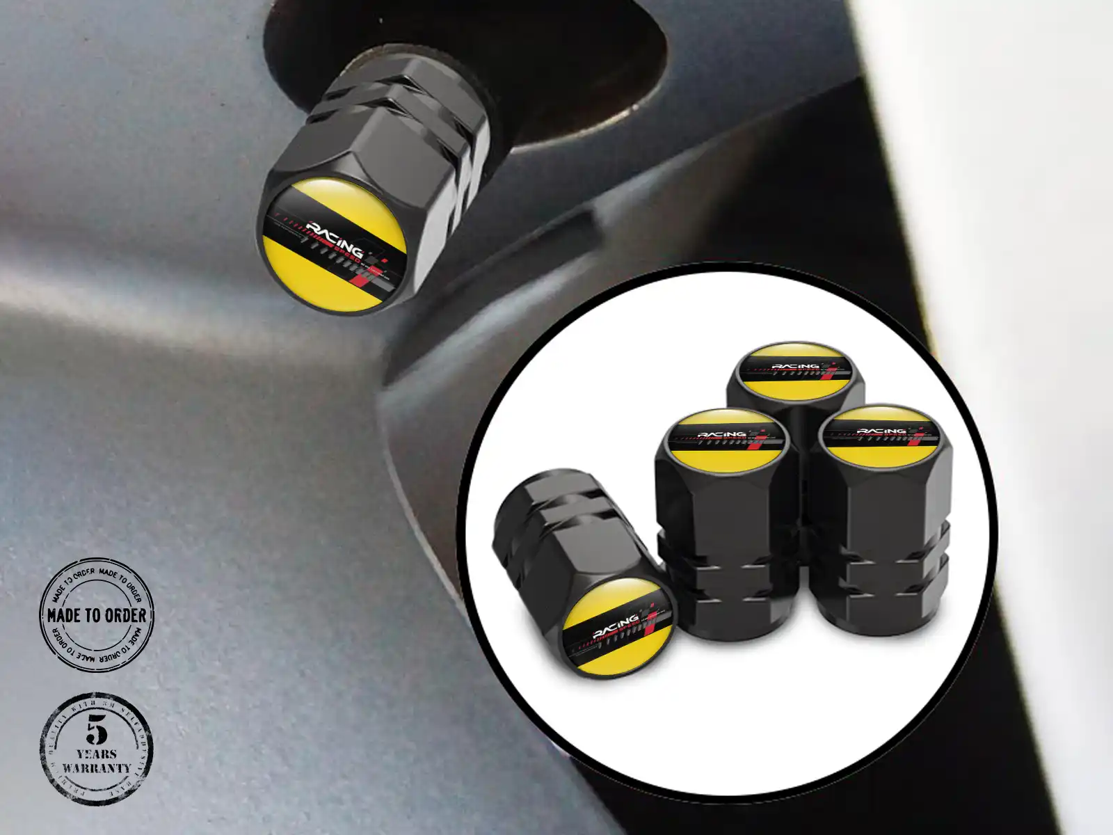 Tire Valve Covers Cars Customizable Pro Max
